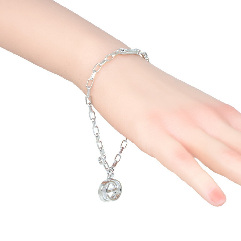 Gucci Sterling Silver Interlocking Gg Bracelet - image 6